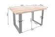 Table à manger Iron Craft 120 cm en manguier massif — Adeniahome