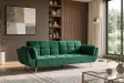 Canapé convertible Boutique 215 cm velours vert émeraude — Adeniahome