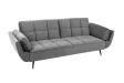 Canapé convertible Boutique 215 cm velours gris — Adeniahome
