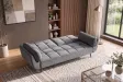 Canapé convertible Boutique 215 cm velours gris — Adeniahome