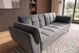 Canapé convertible Boutique 215 cm velours gris — Adeniahome