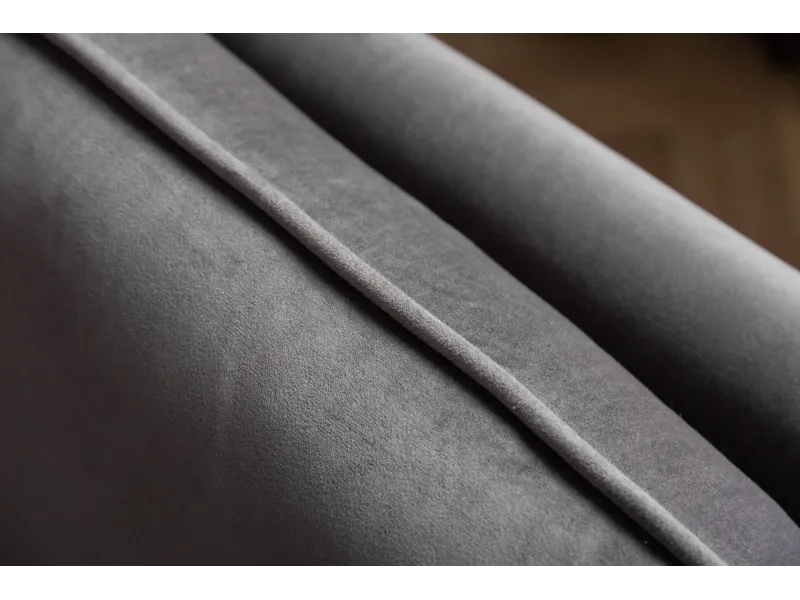 Canapé convertible Boutique 215 cm velours gris — Adeniahome