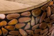 Tables basses gigognes Stone Mosaic en manguier et cuivre — Adeniahome