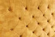 Lit Chesterfield Paris velours jaune moutarde 160×200 cm