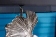 Lampadaire Ginkgo 95 cm aluminium argenté — Artisanal