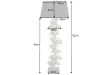 Lampadaire Ginkgo 95 cm aluminium argenté — Artisanal