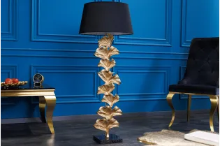 Lampadaire Ginkgo 95 cm aluminium doré — Artisanal 2
