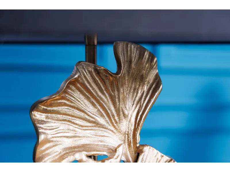 Lampadaire Ginkgo 95 cm aluminium doré — Artisanal