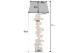 Lampadaire Ginkgo 95 cm aluminium doré — Artisanal