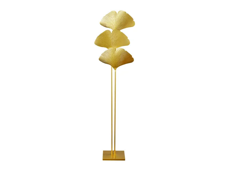 Lampadaire Ginkgo 160 cm doré — 3 lumières métal | Adeniahome