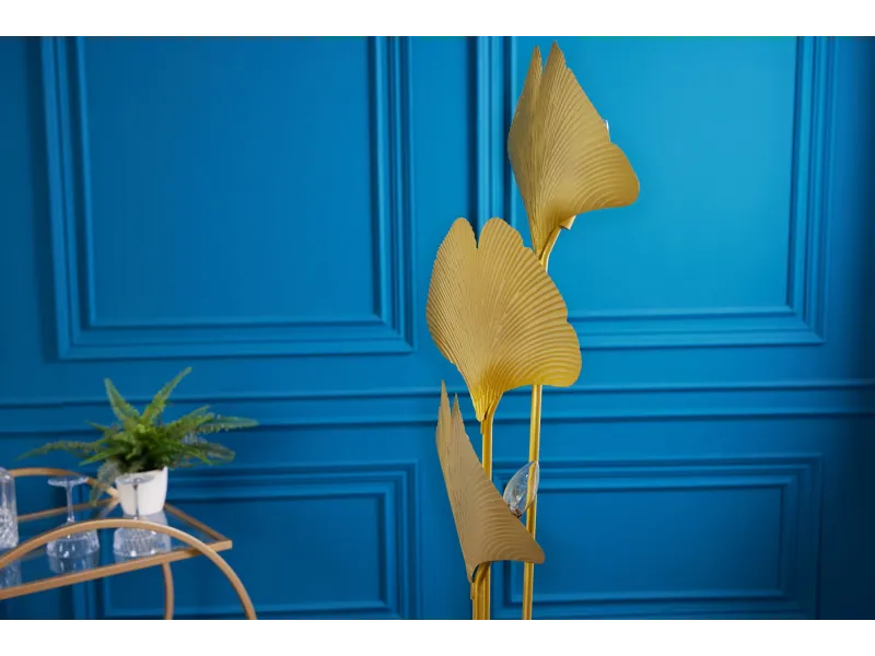 Lampadaire Ginkgo 160 cm doré — 3 lumières métal | Adeniahome