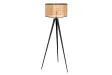 Lampadaire Wiener Geflecht 140 cm cannage naturel pieds noirs
