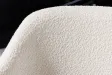 Chaise bouclette blanche pieds dorés Tracy Alpine — Lot de 2