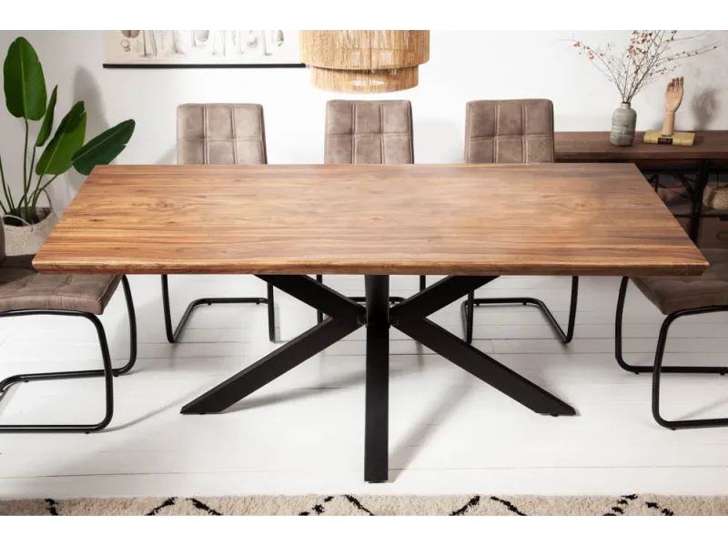 Table à manger sheesham massif 200 cm — Galaxie Space
