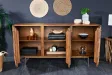 Buffet sheesham massif 145 cm pieds dorés — Alpine