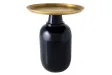Table d'appoint Elegancia 50 cm — Plateau doré, structure noire