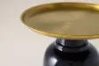 Table d'appoint Elegancia 50 cm — Plateau doré, structure noire