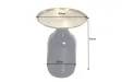 Table d'appoint Elegancia 50 cm — Plateau doré, structure noire