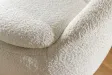 Fauteuil pivotant Alpine 360° en bouclé blanc — Confort & design