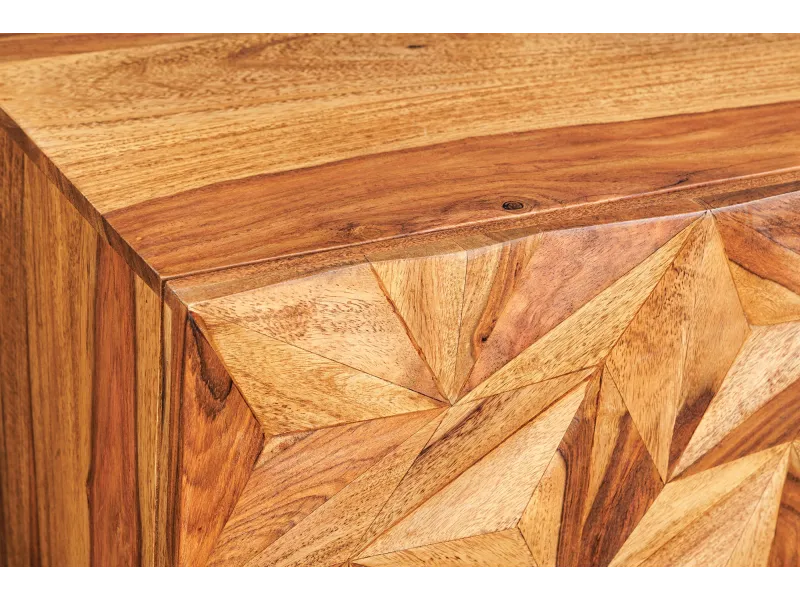 Meuble TV suspendu Alpine 160 cm — Sheesham massif naturel