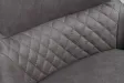 Chaise pivotante microfibre gris bicolore Alpine — lot de 2