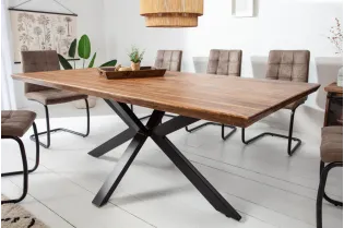 Table à manger sheesham massif 180 cm — Galaxie II