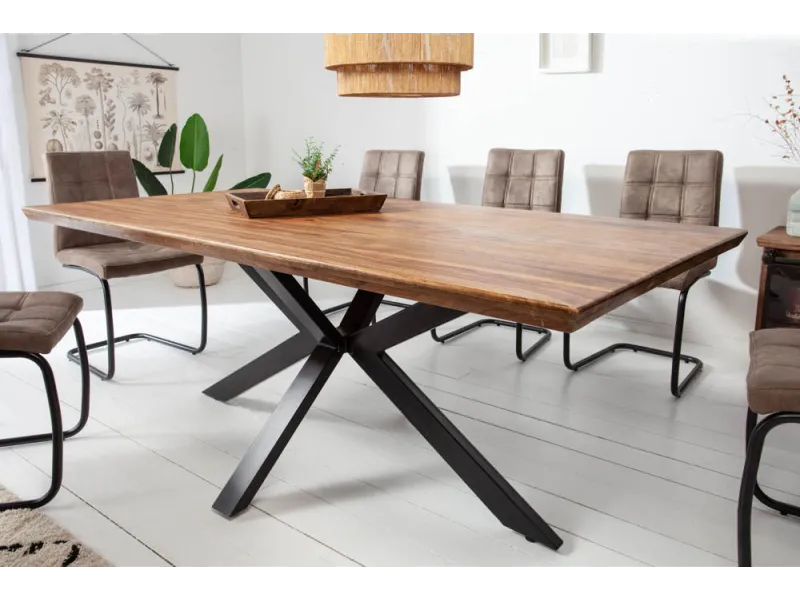 Table à manger sheesham massif 180 cm — Galaxie II