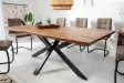 Table à manger sheesham massif 180 cm — Galaxie II