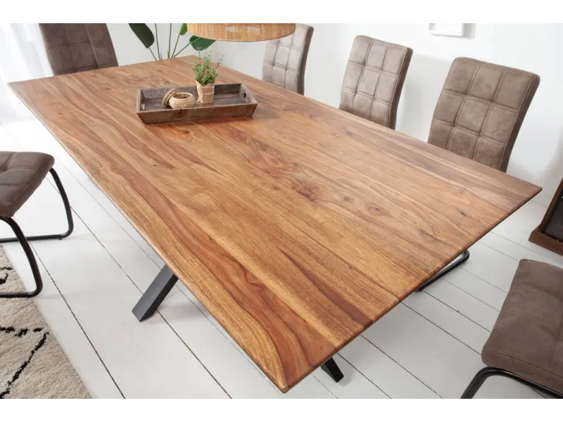 Table à manger sheesham massif 180 cm — Galaxie II