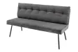 Banquette velours anthracite 160 cm Big George — ressorts