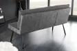 Banquette velours anthracite 160 cm Big George — ressorts