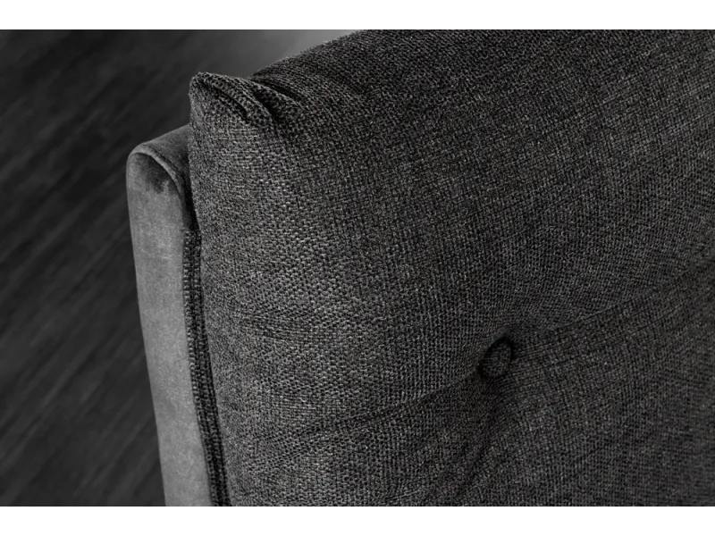 Banquette velours anthracite 160 cm Big George — ressorts