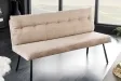 Banc Big George 160 cm velours champagne beige — Adeniahome