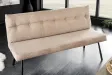 Banc Big George 160 cm velours champagne beige — Adeniahome