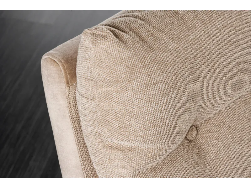 Banc Big George 160 cm velours champagne beige — Adeniahome