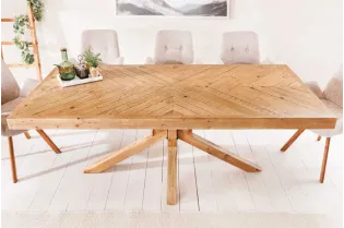 Table à manger Mosaic 160 cm en pin massif naturel — Adeniahome 2
