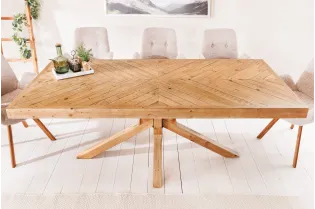 Table à manger Mosaic 200 cm en pin massif naturel — Adeniahome 2