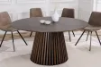Table ronde Valhalla Wood Ø 140 cm chêne foncé — Adeniahome