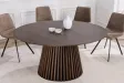 Table ronde Valhalla Wood Ø 140 cm chêne foncé — Adeniahome
