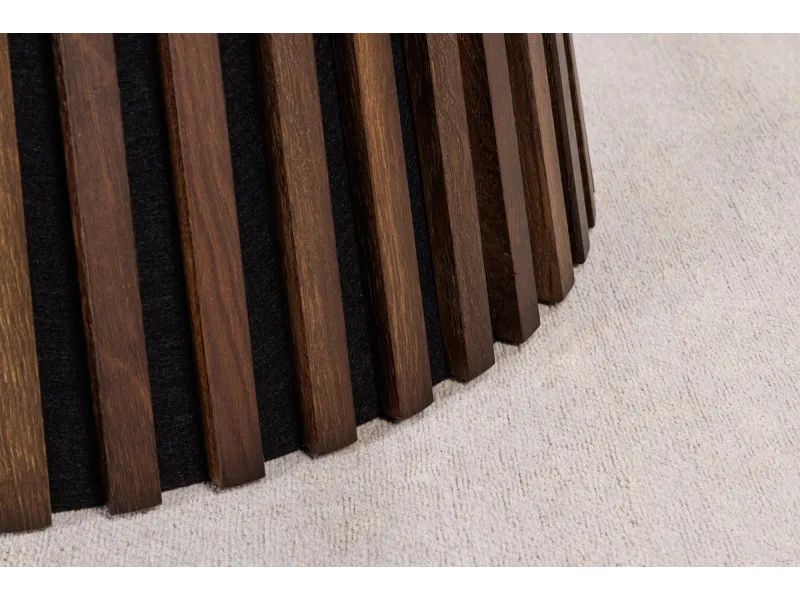 Table ronde Valhalla Wood Ø 140 cm chêne foncé — Adeniahome