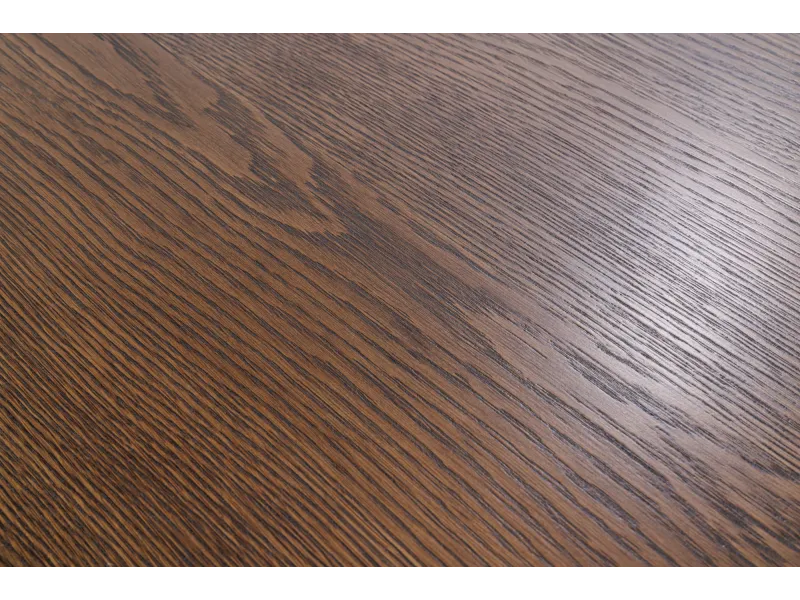 Table ronde Valhalla Wood Ø 140 cm chêne foncé — Adeniahome