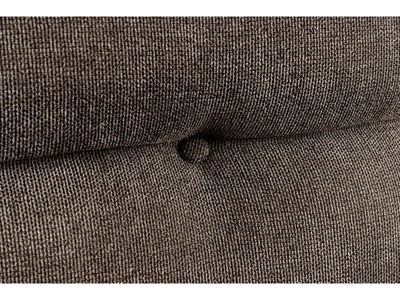 Banc BIG GEORGE 160 cm velours taupe — Confort et élégance