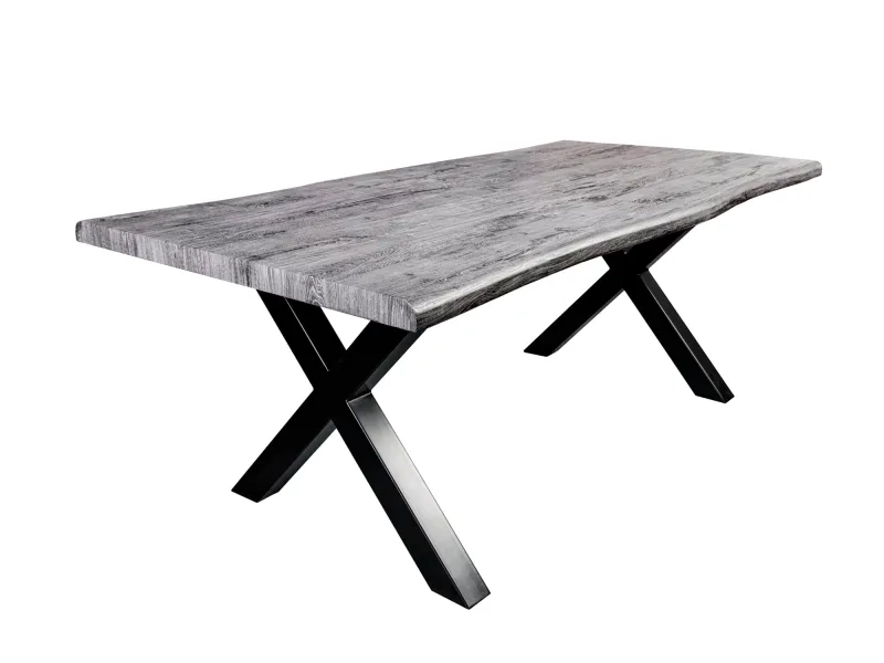Table à manger WILD 160 cm chêne sauvage blanchi — Adeniahome