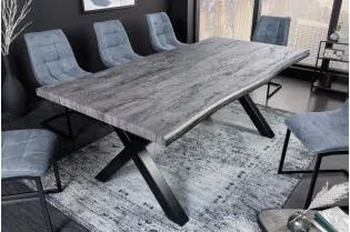Table à manger WILD 160 cm chêne sauvage blanchi — Adeniahome