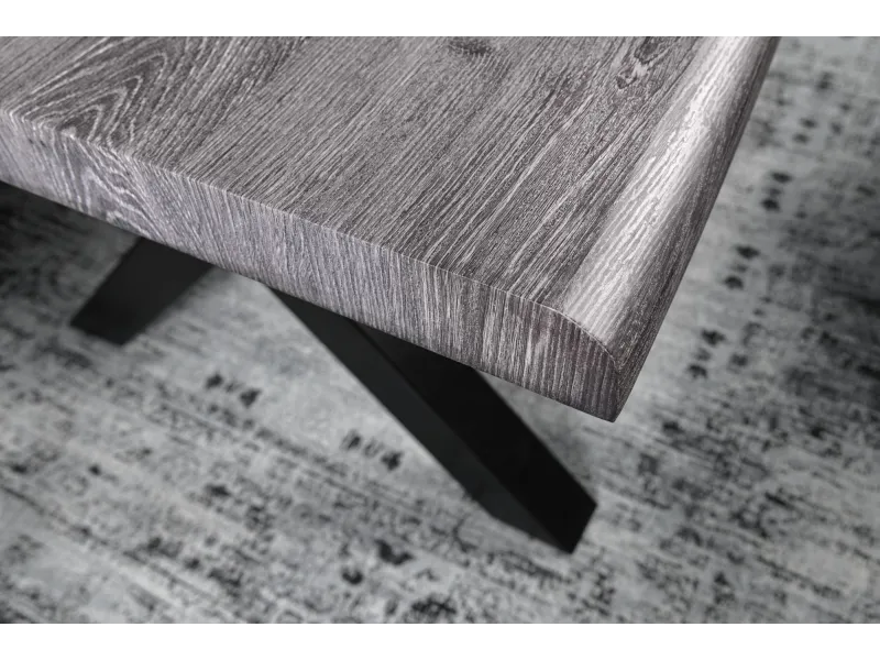 Table à manger WILD 160 cm chêne sauvage blanchi — Adeniahome