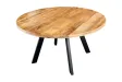 Table ronde IRON CRAFT 140 cm en manguier massif — Adeniahome