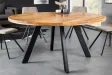 Table ronde IRON CRAFT 140 cm en manguier massif — Adeniahome
