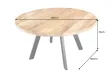 Table ronde IRON CRAFT 140 cm en manguier massif — Adeniahome