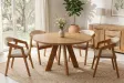 Table ronde ART WOOD Ø 120 cm en manguier massif — Adeniahome