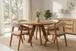 Table ronde ART WOOD Ø 120 cm en manguier massif — Adeniahome
